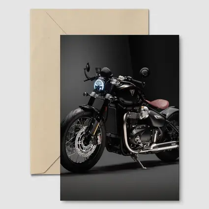 Triumph Bobber Black Motorcycle Dark Studio