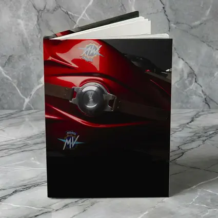MV Agusta Red Motorcycle Tank Close Up