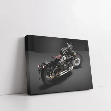 Triumph Bobber Black Motorcycle Dark Studio