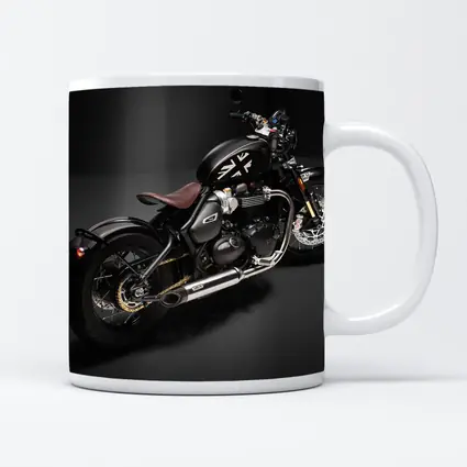 Triumph Bobber Black Motorcycle Dark Studio