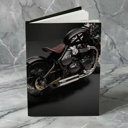 Triumph Bobber Black Motorcycle Dark Studio