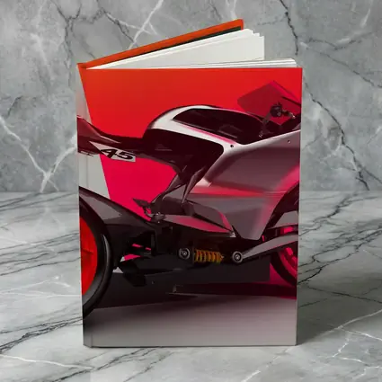 Red Sport Bike Concept Art Bold Background