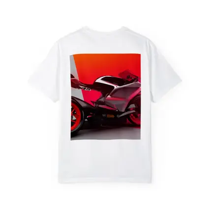 Red Sport Bike Concept Art Bold Background