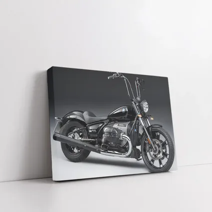 BMW R18 Black Cruiser Motorcycle Studio Shot