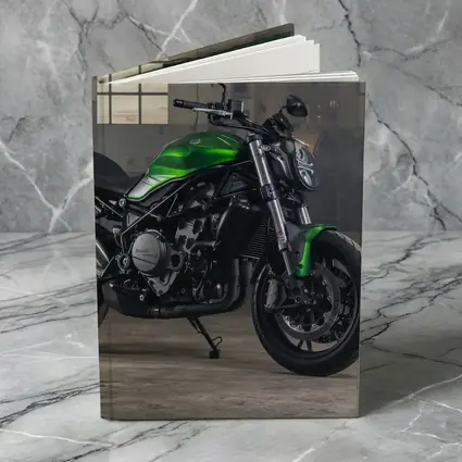Green Benelli Naked Bike in Industrial Garage