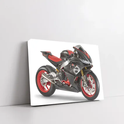 Aprilia Superbike Carbon Red White Background