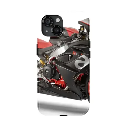 Aprilia Superbike Carbon Red White Background