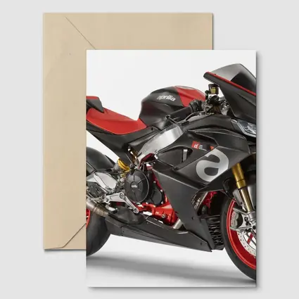 Aprilia Superbike Carbon Red White Background