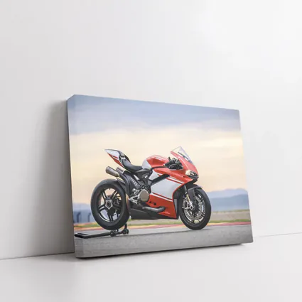 Ducati Superbike Red on Race Track
