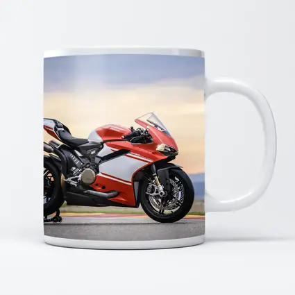 Ducati Superbike Red on Race Track