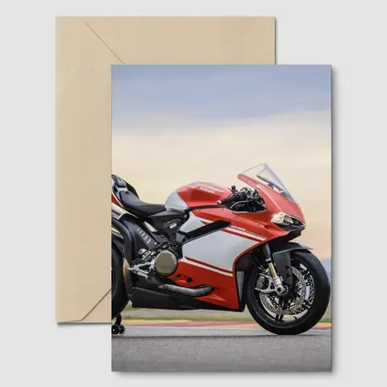 Ducati Superbike Red on Race Track