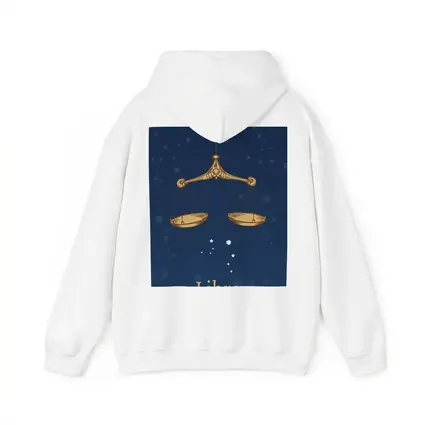 Libra Zodiac Sign Gold Scales Blue