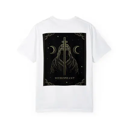 Hierophant Tarot Card Gold Dark Art