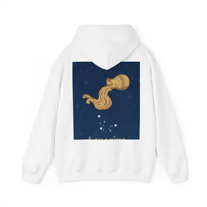 Aquarius Zodiac Sign Deep Blue Constellation Art