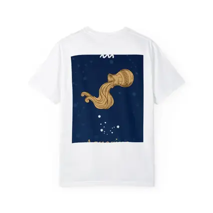 Aquarius Zodiac Sign Deep Blue Constellation Art