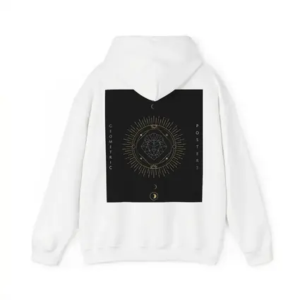 Geometric Lion Gold Moon Phases Dark