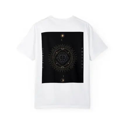Geometric Lion Gold Moon Phases Dark