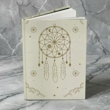 Boho Dreamcatcher Celestial Planets Beige Art