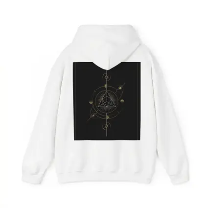 Sacred Geometry Gold Triangle Dark Background