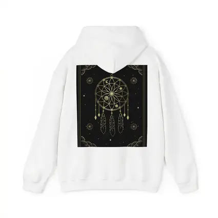 Gold Dream Catcher Dark Celestial Mystical Art