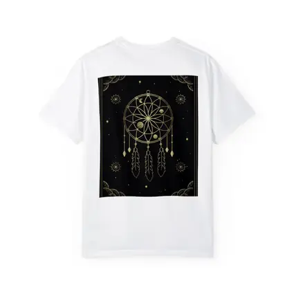 Gold Dream Catcher Dark Celestial Mystical Art