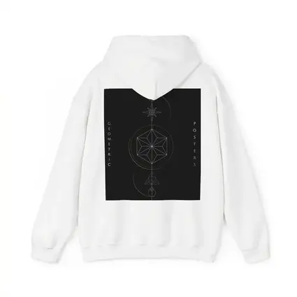 Dark Geometric Sacred Compass Star Design