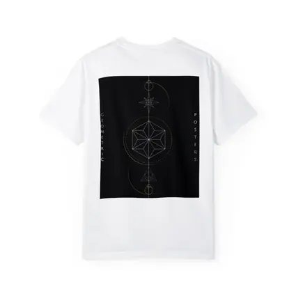 Dark Geometric Sacred Compass Star Design