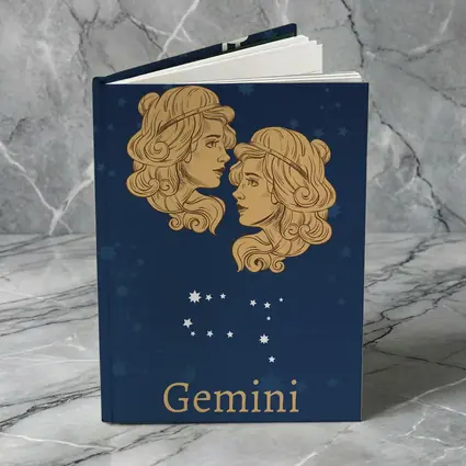 Gemini Zodiac Twin Women Navy Blue