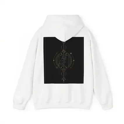 Geometric Owl Gold Celestial Moon Dark