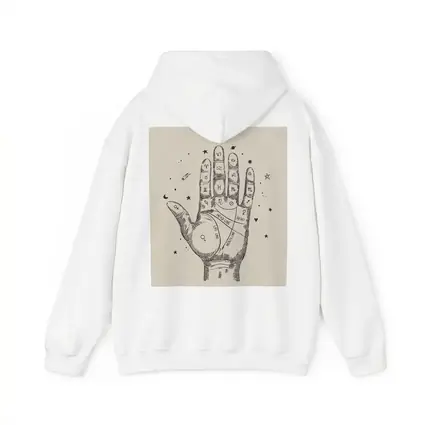 Palmistry Hand Chart Zodiac Astrology Beige Art