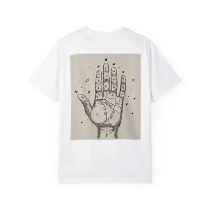 Palmistry Hand Chart Zodiac Astrology Beige Art