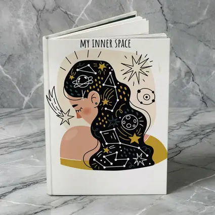 My Inner Space Woman Constellation Stars Art
