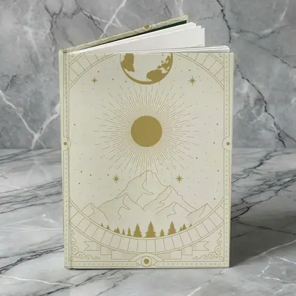 Celestial Mountain Sun Earth Mystical Art