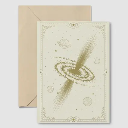 Galaxy Spiral Planets Mystical Celestial Art