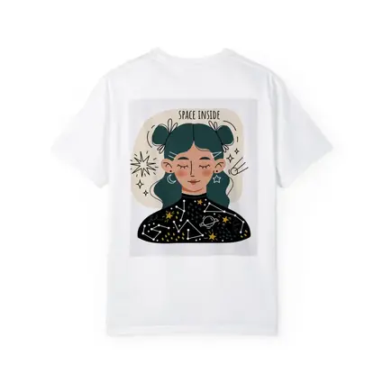 Space Inside Girl Celestial Constellation Art