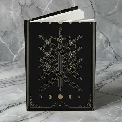 Seven Swords Gold Moon Phase Dark