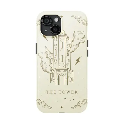 The Tower Tarot Card Mystical Illustration Art