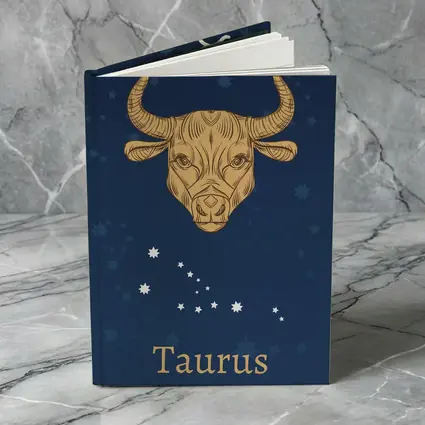 Taurus Zodiac Sign Gold Bull Stars