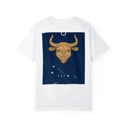 Taurus Zodiac Sign Gold Bull Stars