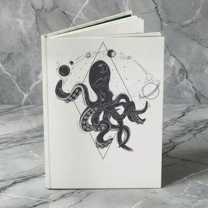 Cosmic Octopus Geometric Space Universe Art