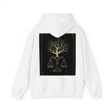 Libra Scale Tree Starry Night Gold