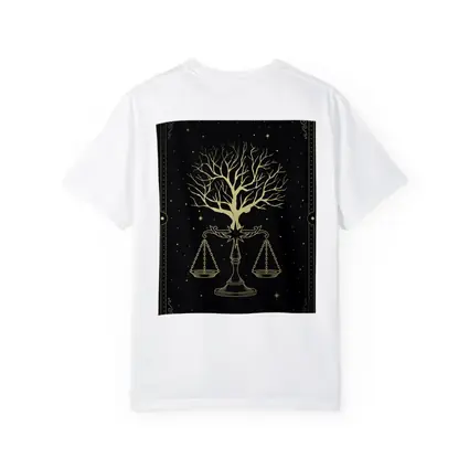 Libra Scale Tree Starry Night Gold