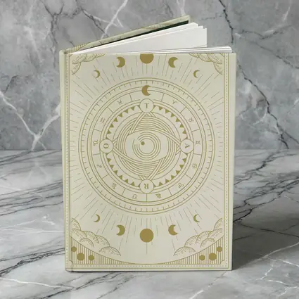 Gold Celestial Zodiac Wheel Mystical Art