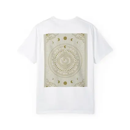 Gold Celestial Zodiac Wheel Mystical Art