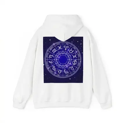 All Zodiac Signs Wheel Dark Blue Sky
