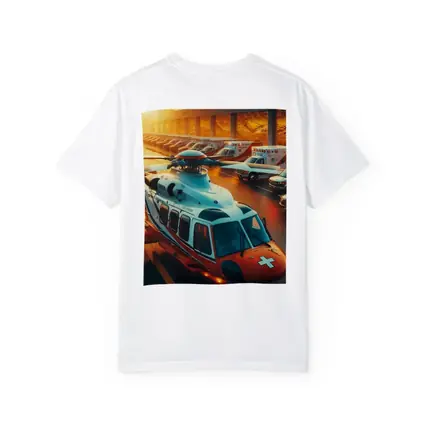 Medical Rescue Helicopter Ambulances Golden Sunset