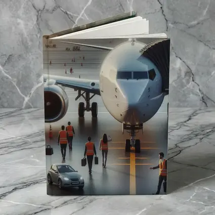 Commercial Airplane Ground Crew Airport Tarmac