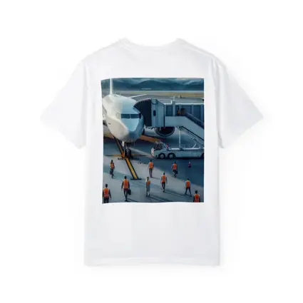 Commercial Airplane Ground Crew Airport Tarmac