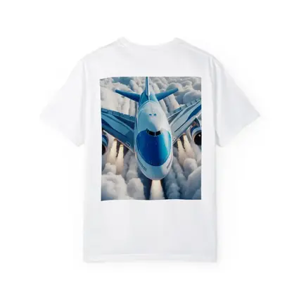 Commercial Airplane Flying Above White Clouds