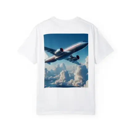 Commercial Airplane Flying Above Fluffy Clouds